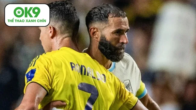 Benzema phủ nhận rạn nứt với Ronaldo trong trận đấu Saudi Pro League.